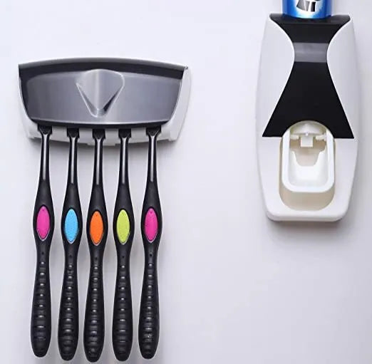 Best Quality Set of Toothpaste Dispenser & Brush Holder