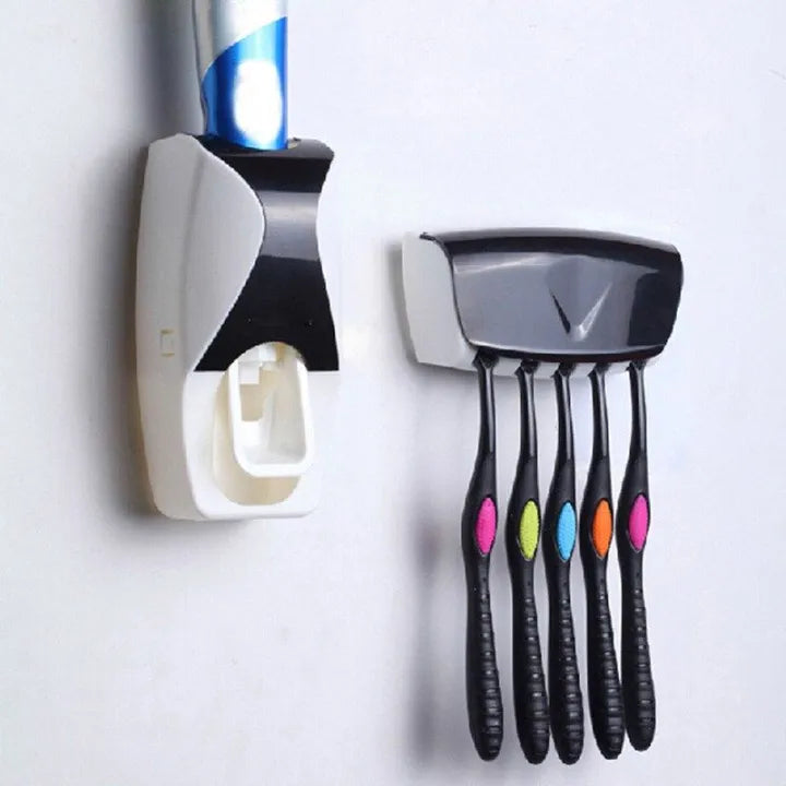 Best Quality Set of Toothpaste Dispenser & Brush Holder