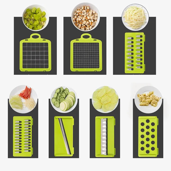 16 in 1 Vegetable Cutter Multifunctional Slicer and Chopper Vegetable Chopper