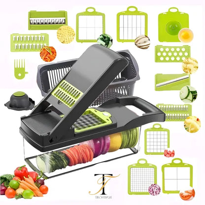 16 in 1 Vegetable Cutter Multifunctional Slicer and Chopper Vegetable Chopper