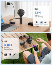 Rechargeable Hand Fan with LED