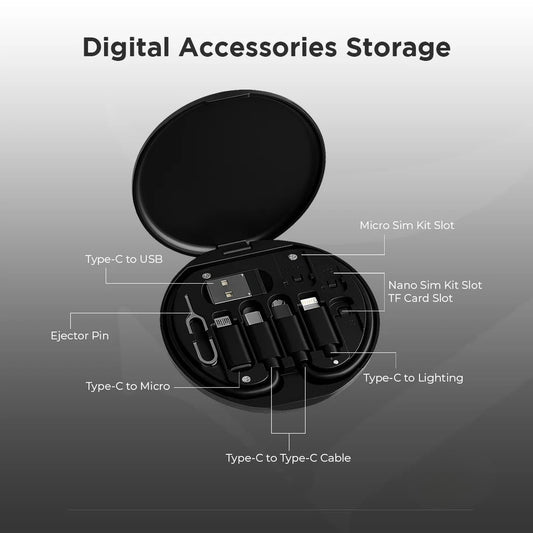 Data Cable Storage Box 60W Fast Charging