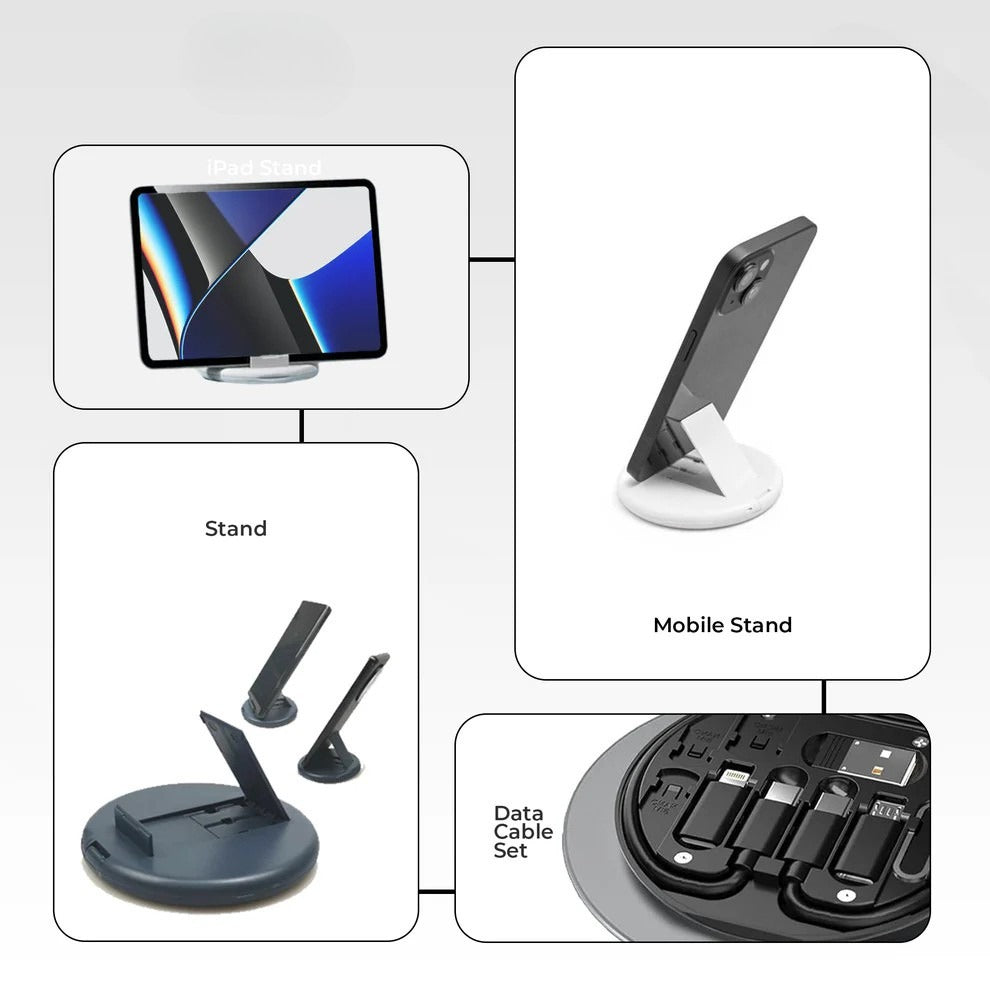 Data Cable Storage Box 60W Fast Charging