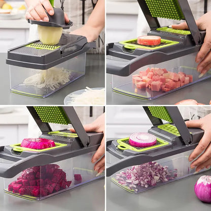 16 in 1 Vegetable Cutter Multifunctional Slicer and Chopper Vegetable Chopper