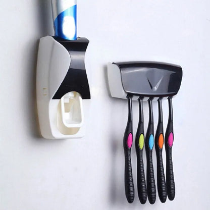 Best Quality Set of Toothpaste Dispenser & Brush Holder